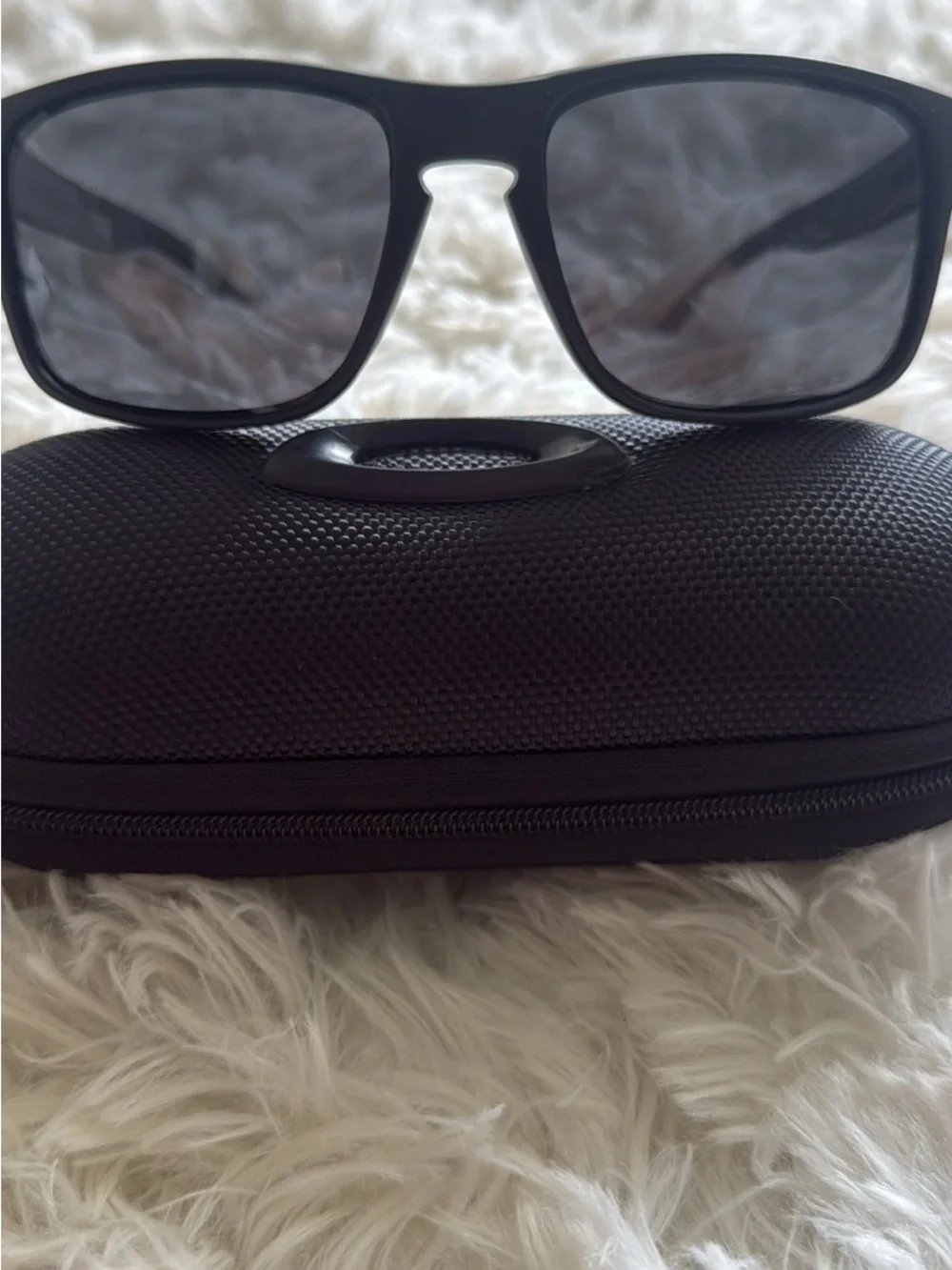 Oakley Black Square Sunglasses with Microbag